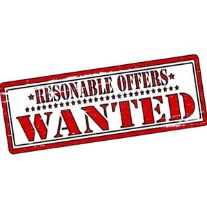 I’m open to reasonable offers!